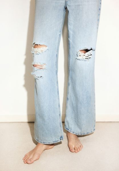 Женские джинсы Wide Regular H&M (58076) W36 Голубые 58076_ фото