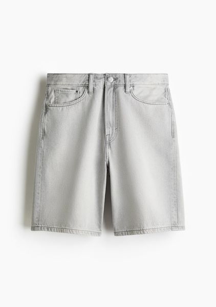 Чоловічі джинсові шорти Relaxed Fit H&M (58439) W31 Світло-сірі 58439 фото
