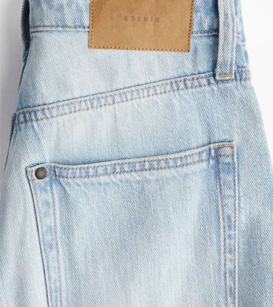 Женские джинсы Wide Regular H&M (58076) W36 Голубые 58076_ фото