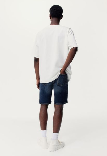 Чоловічі джинсові шорти Regular fit H&M (57211) W34 Темно-сині 57211 фото