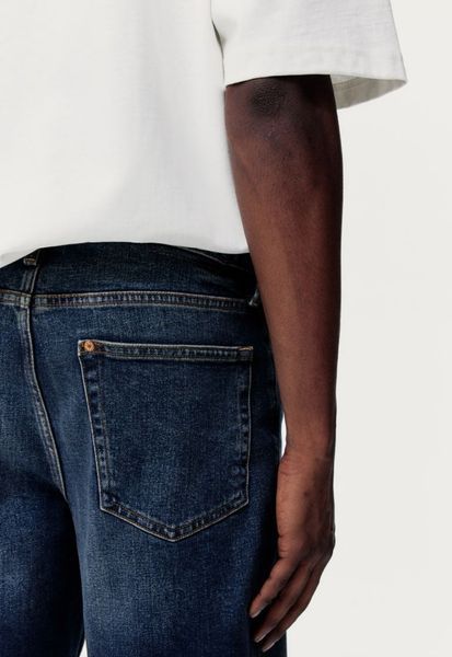 Чоловічі джинсові шорти Regular fit H&M (57211) W34 Темно-сині 57211 фото