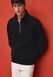 Чоловічий світшот з верхньою блискавкою Regular Fit H&M (57859) XL Чорний  57859_-xl фото 1