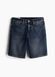 Чоловічі джинсові шорти Regular fit H&M (57211) W34 Темно-сині 57211 фото 5