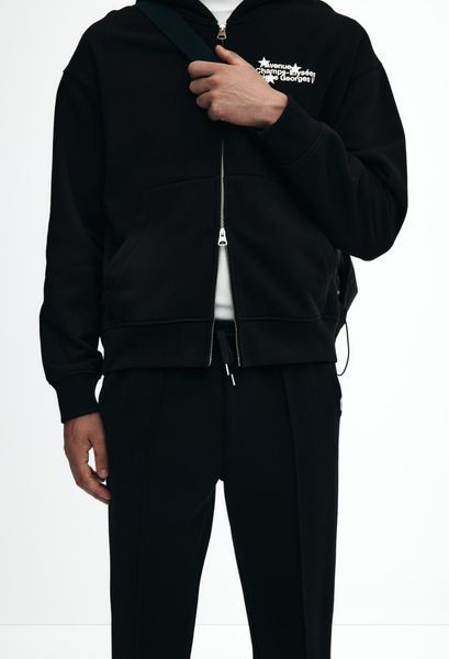 Чоловічі трикотажні штани Regular fit Н&М (58531) S Чорні  58531 фото