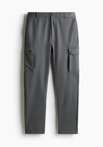 Мужские брюки карго Slim Fit H&M (58142) S Темно-серые 58142 фото