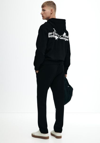 Чоловічі трикотажні штани Regular fit Н&М (58531) S Чорні  58531 фото