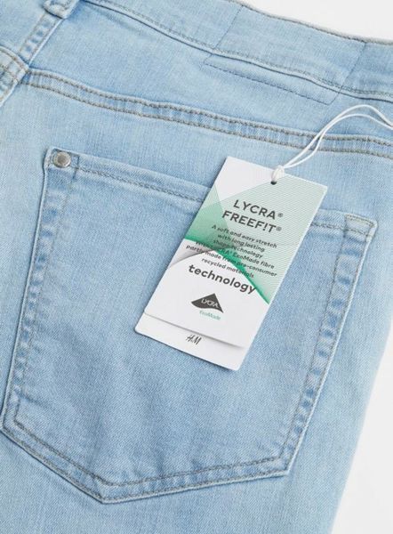 Чоловічі джинсові шорти Slim fit H&M (55983) W30 Блакитні 55983 фото