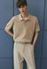 Чоловіча трикотажна футболка Polo Regular Fit H&M (58191) XL Бежева  58191_xl фото 1