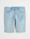 Чоловічі джинсові шорти Slim fit H&M (55983) W30 Блакитні 55983 фото 6