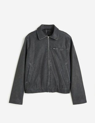 Женская куртка из эко-кожи Н&М (57635) XS Темно-серая 57635 фото