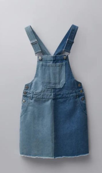 Женская юбка джинсовая с регулируемыми бретелями House brand (57050) XS Синяя 57050 фото