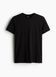 Чоловіча бавовняна футболка Slim fit H&M (58066) XL Чорна 58066_xl фото 5