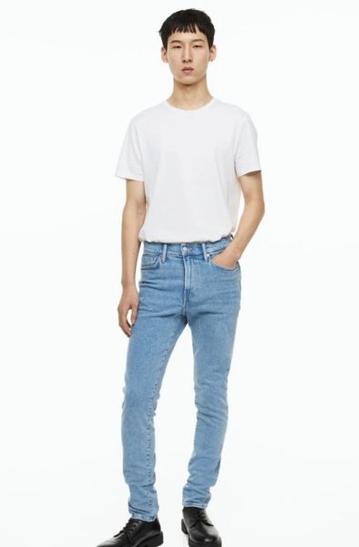 Чоловічі джинси Skinny Fit Stretch H&M (57991) W30 L32 Блакитні 57991 фото