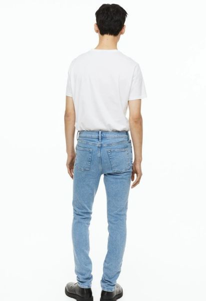 Чоловічі джинси Skinny Fit Stretch H&M (57991) W30 L32 Блакитні 57991 фото