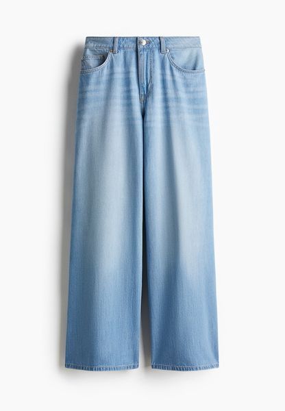 Женские мешковатые широкие джинсы Wide Low waist H&M (58109) W34 Синие 58109 фото
