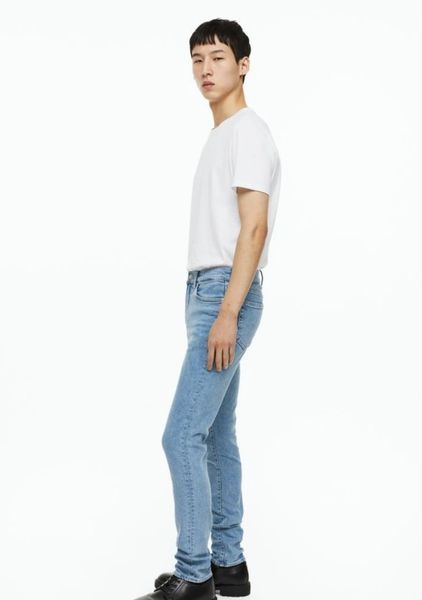 Чоловічі джинси Skinny Fit Stretch H&M (57991) W30 L32 Блакитні 57991 фото