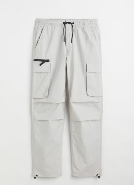 Чоловічі штани карго Relaxed Fit Н&М (55661) S Сірі 55661 фото
