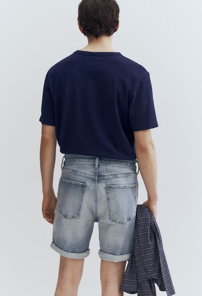 Мужские джинсовые шорты Slim Fit H&M (58408) W30 Светло- 58408 фото