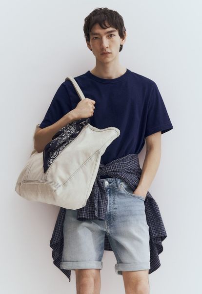 Мужские джинсовые шорты Slim Fit H&M (58408) W30 Светло- 58408 фото