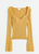 Жіночий топ з розширеними рукавами H&M (55728) XS Жовтий 55728 фото