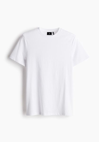 Мужская футболка Regular Fit Cool Max H&M (58304) M Белая 58304_ фото
