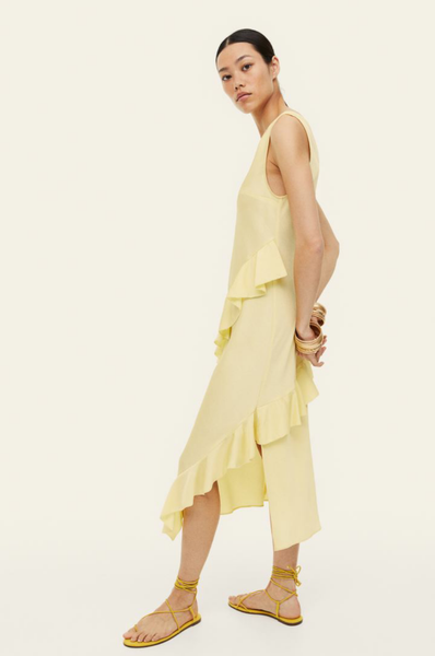 Женское платье H&M (55857) XS Желтое 55857 фото