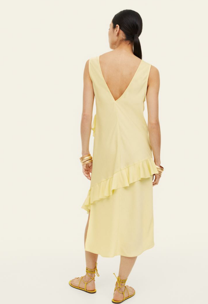 Женское платье H&M (55857) XS Желтое 55857 фото
