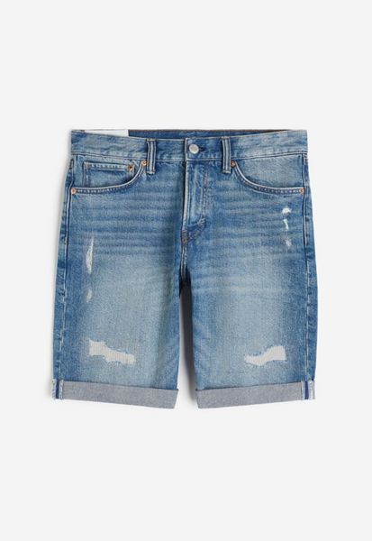 Мужские джинсовые шорты Regular Fit H&M (57121) W38 Синие 57121_38 фото