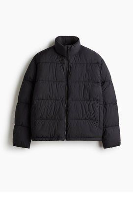 Чоловіча дута куртка Loose fit H&M (58623) М Чорна  58623_ фото