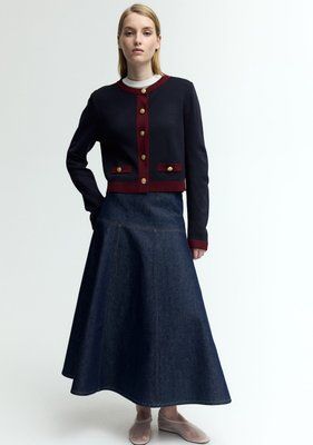 Жіночий трикотажний кардиган Н&М (58063) XS Темно-синій 58063 фото