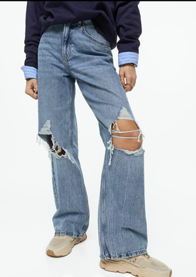 Жіночі широкі джинси 90sBaggy Jeans H&M (55769) W36 Сині 55769 фото