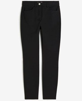 Жіночі штани Skinny Regular waist H&M (58015) XS Чорні 58015 фото