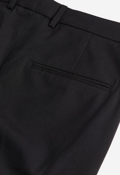 Чоловічі класичні брюки  Skinny Fit Н&М (57814) S Чорні 57815 фото