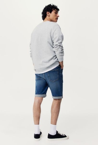 Чоловічі джинсові шорти Slim Fit H&M (57005) W34 Сині 57005_ фото