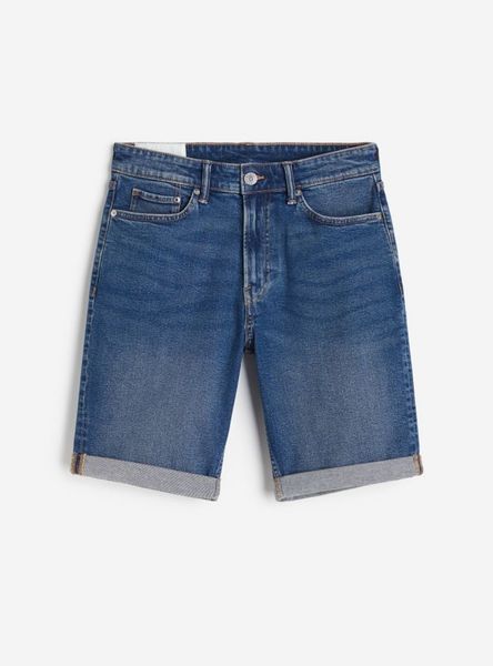 Чоловічі джинсові шорти Slim Fit H&M (57005) W34 Сині 57005_ фото
