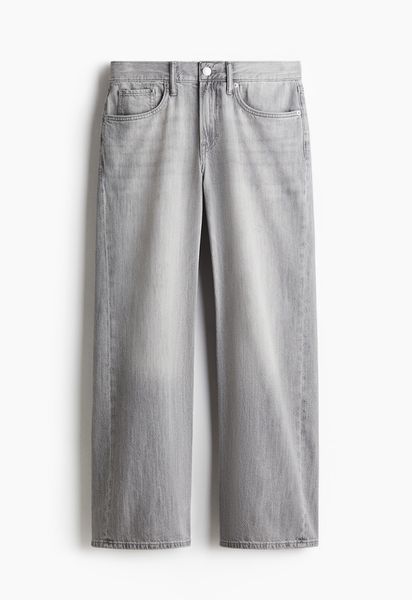 Чоловічі прямі легкі джинси Straight Loose H&M (58410) W32 L32 Сірі  58410 фото
