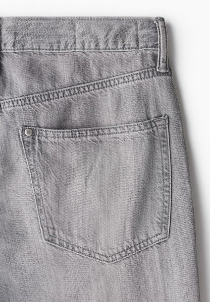 Чоловічі прямі легкі джинси Straight Loose H&M (58410) W32 L32 Сірі  58410 фото