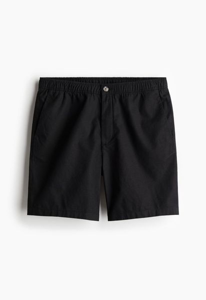 Мужские льняные шорты Regular fit H&M (57157) XXL Черные 57157_xxl фото