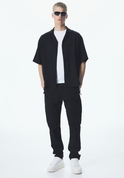 Чоловічі штани карго Regular Fit H&M (58442) XL Чорні 58442_xl фото