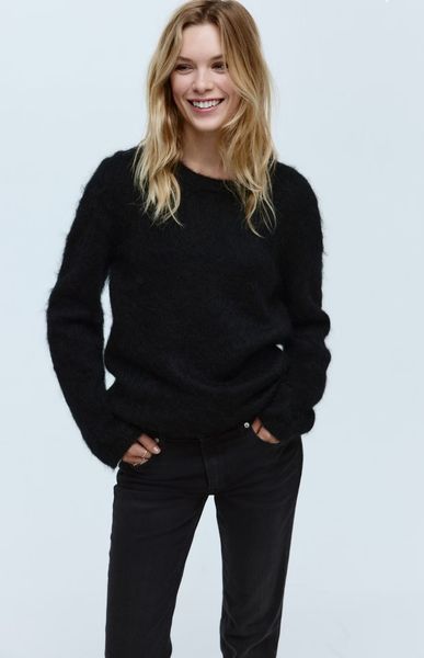 Женские обычные джинсы Bootcut Regular waist H&M (58607) W34 Черные 58607 фото