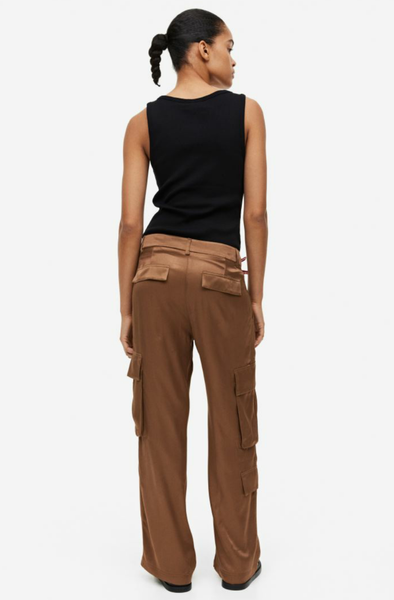 Жіночі штани карго H&M (55968) S Коричневі copy_55968 фото