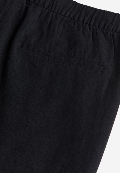 Чоловічі лляні шорти Regular fit H&M (57122) XL Чорні 57122_xl фото