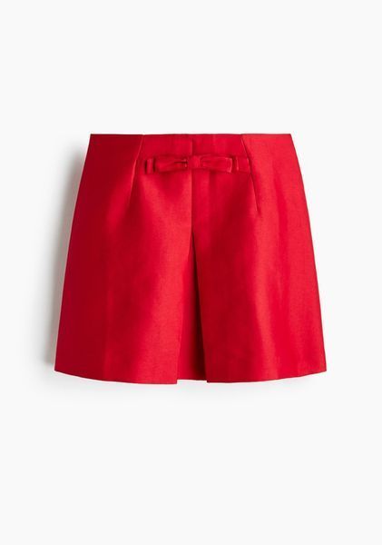Женская мини юбка А-силуэта Н&М (58740) XS Красная 58740 фото