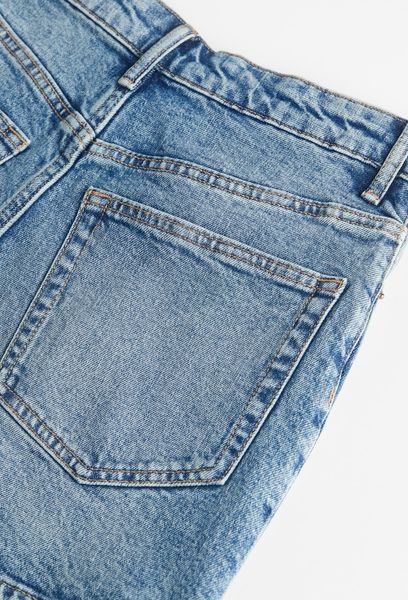 Женские джинсовые шорты с высокой талией High waist H&M (58479) W36 Синие  58479 фото