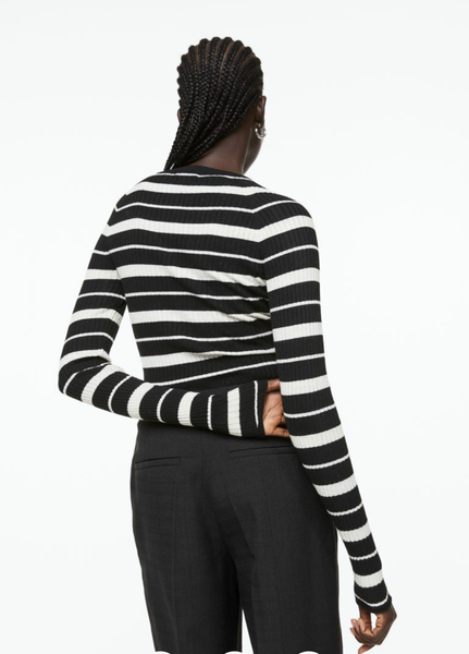 Женский трикотажный топ H&M (55713) XS Черный 55713 фото