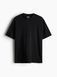 Чоловіча футболка Loose Fit H&M (58065) S Чорна 58065 фото 5