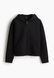 Мужское худи на молнии свободного кроя H&M (58576) S Черное 58756 фото 4