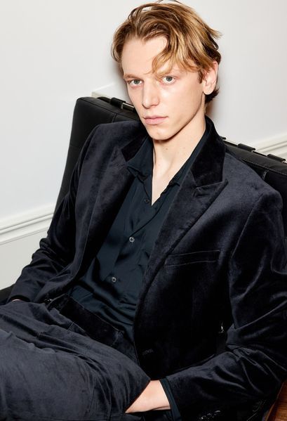 Чоловічий оксамитовий піджак Slim Fit (58182) S Темно-синій 58182 фото