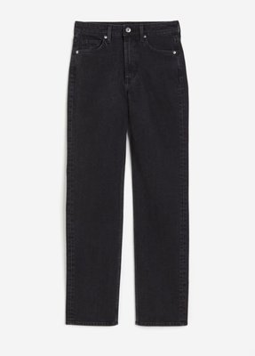 Жіночі прямі високі джинси Slim H&M (57179) W34 Чорні 57179 фото