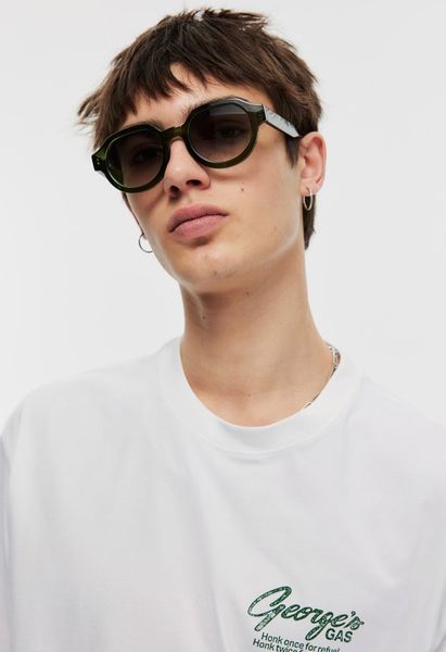 Мужская футболка с принтом Loose Fit H&M (58067) S Белая 58067-s фото